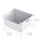 Extra Large White Open Storage Bin by Simply Tidy®